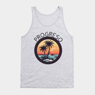 Progreso Mexico (Black Lettering) Tank Top